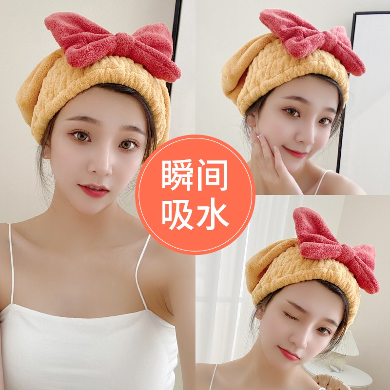 Dry Hair Cap Super Super Suction Water Speed Dry Hair Towel Cute Wipe Head Wrap Hair Towel New Bath Cap Sleeve Head Woman Thickening