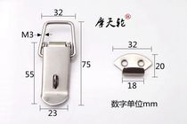 Skyscraper Wheel Hardware Bag Buckle Kit Lock Catch Box Buckle Spring Buckle Duckbill Button Plated Chrome 006