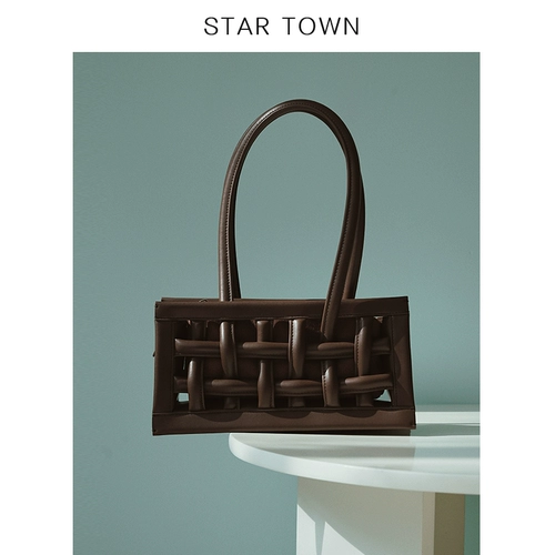 Небольшая дизайнерская модная сумка подмышку, сумка на одно плечо, городской стиль, 2020, в западном стиле