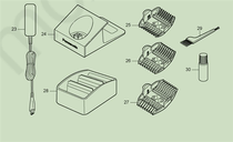 Panasonic ER-GP80 electric comb accessory rack electric comb accessory bracket charging stand comb charger