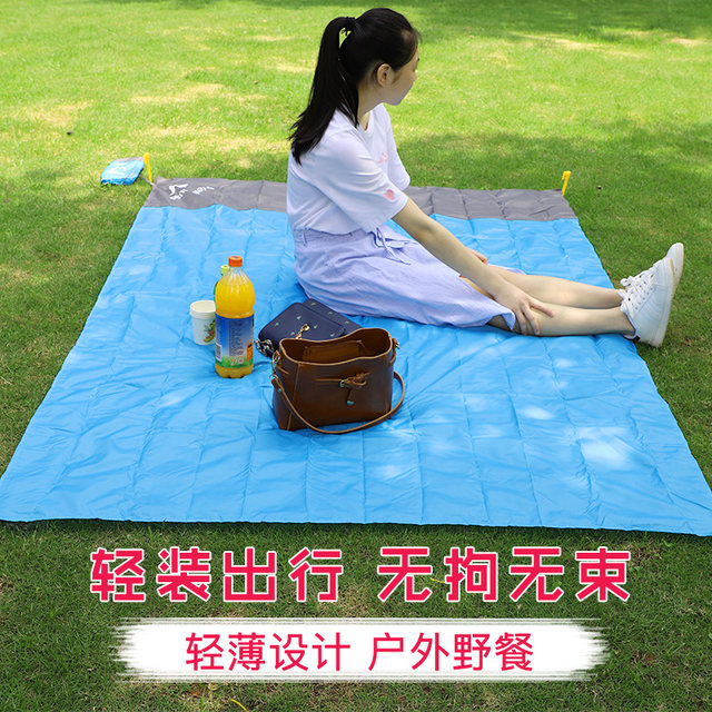 ຜ້າປູພື້ນ Picnic Outdoor mat moisture-proof mat portable lightweight folding waterproof picnic beach mat camping lawn mat