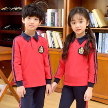 School uniform set childrens sportswear for primary and secondary school students class uniforms 2021 new spring and autumn Korean kindergarten Garden uniforms