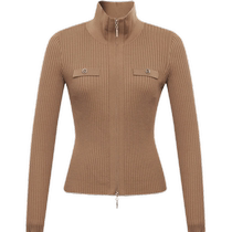 DEEP BREATH Take a deep breath brother is really good. Double-ended zipper decorative bag knitted cardigan A400975