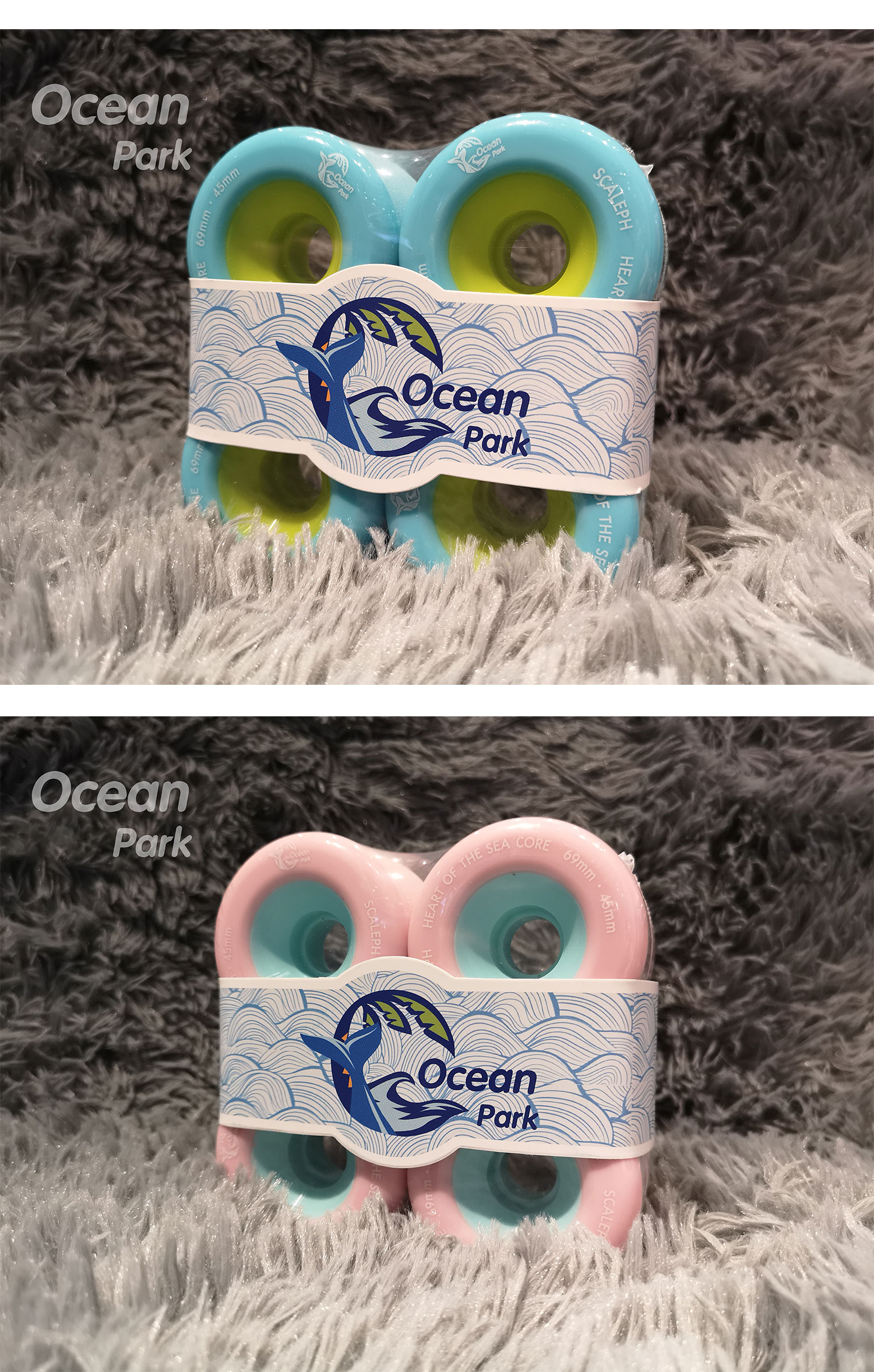 OceanPark bánh xe trượt bánh xe dài bánh xe ván trượt phụ kiện chuyên nghiệp bánh xe ván trượt phổ quát [Một tấm tóc dài] - Trượt băng / Trượt / Thể thao mạo hiểm miếng bảo vệ đầu gối