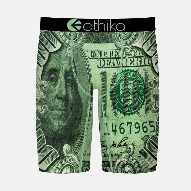 Ethika New Graffiti Print Quick-Drying Sports Underwear for Men, Elastic Five-Point Shorts, Trendy Foreign Trade Original Order