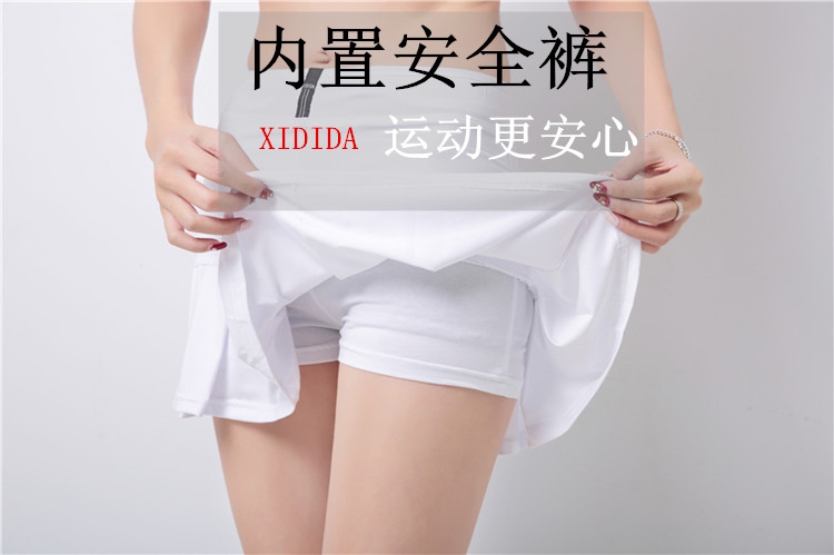 Hàng ngày đặc biệt mới thể thao quần phụ nữ xếp li váy của phụ nữ nửa chiều dài quần vợt váy cầu lông váy quần short mỏng sinh viên bộ thể thao nữ mùa đông