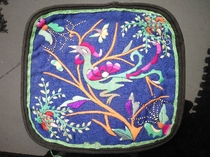 Pure handmade embroidery Miao embroidery pieces old embroidery ethnic embroidery pine peach embroidery* flower embroidery pieces 160