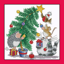 Cross stitch source file Happy Christmas