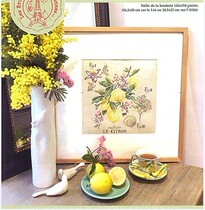 Cross stitch source file Shadow Flower-Lemon
