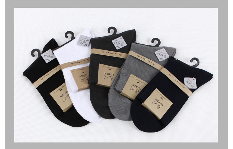 Vớ hươu nam chính hãng trong vớ vớ vớ hươu nam kháng khuẩn thoáng khí sợi tre vớ cotton 7026 tất noel
