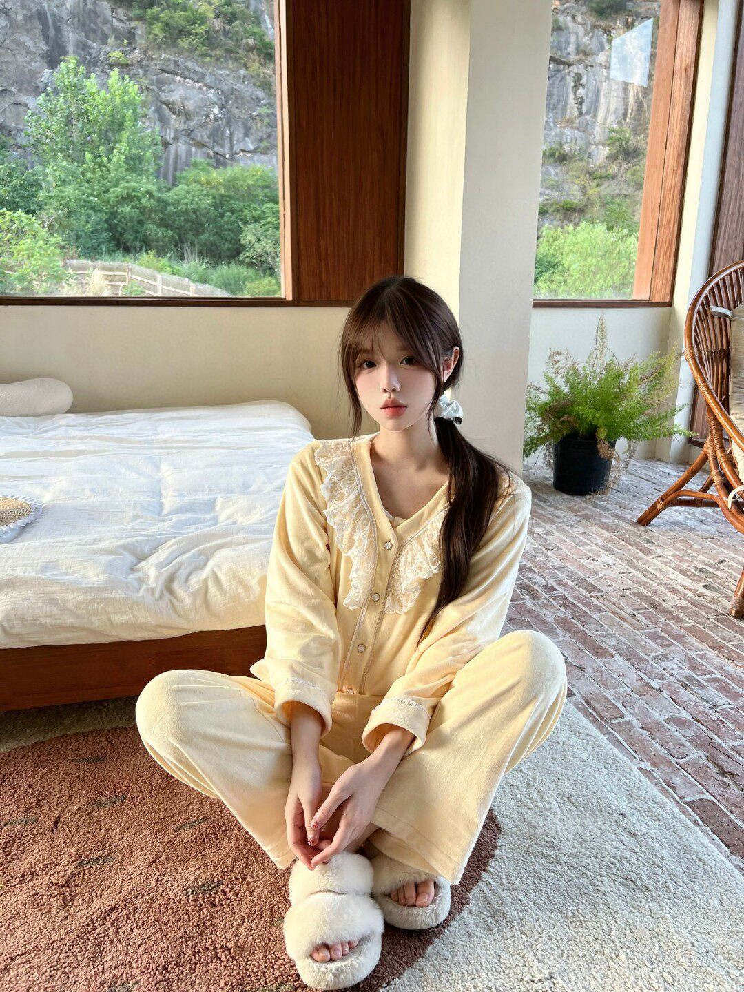 蓝莓糖糖家居服
