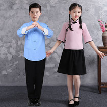 Childrens Zhongshan clothing Male Republic of China Wind school Students 54 Youth Clothing Class School Uniforms Student Choir Performers