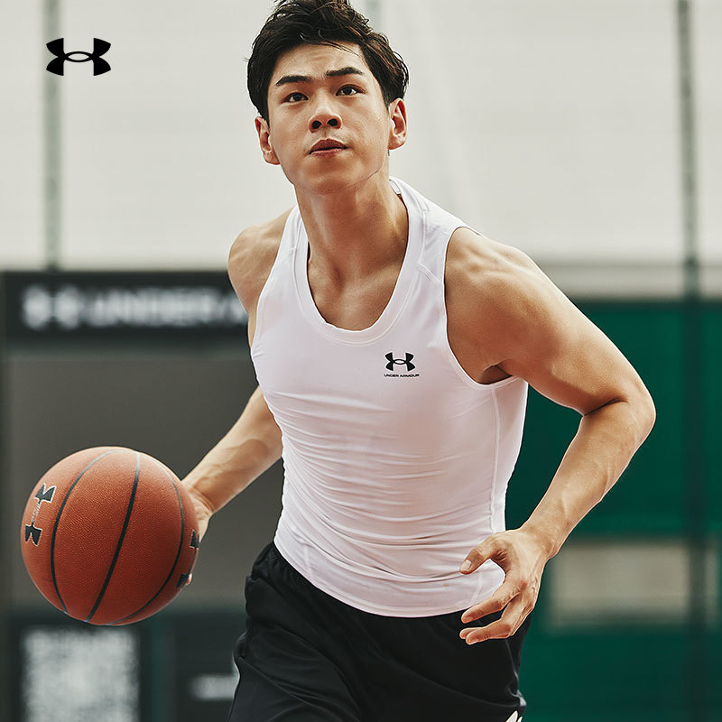 Under Armour Ua Spring/Summer Heatgear ® Men's T-Shirt Basketball Sports High-Elastic Fitness Tight Vest 1368352