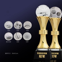 Badminton football table tennis basketball competition gold silver and bronze medal champion crystal trophy sports marathon