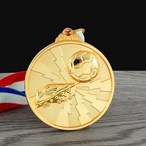Competition games medals Metal football medals Custom custom gold and silver bronze football trophy
