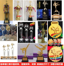 Trophy Custom Metal Trophy Taekwondo Competition Trophy Sanda Custom Made Karate Medal