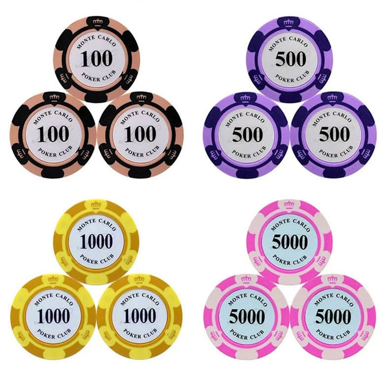 Crown 14g Clay Texas Holdem Poker Size 21 Baccarat Mahjong Casino Giải trí Bộ chip - Các lớp học Mạt chược / Cờ vua / giáo dục bán bộ cờ vua
