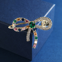 Bow hairclip pin headgear light luxury elegant wind side clip girl banghai clip side fixed hairclip clip hair accessories