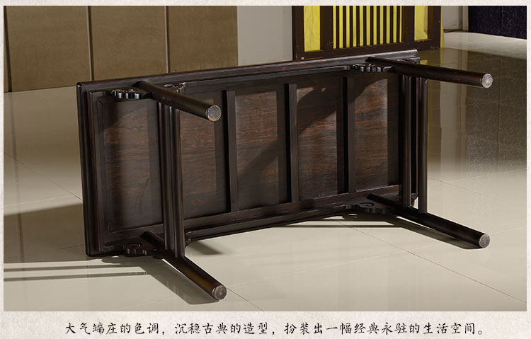 Yimeng Baisheng Mahogany trường hợp sơn mì mì Tân cổ điển ánh sáng màu tím Trường hợp Tân Pingtou Phòng nghiên cứu đầy đủ trường hợp gỗ rắn trường hợp đồ nội thất - Bàn / Bàn bàn xếp gỗ