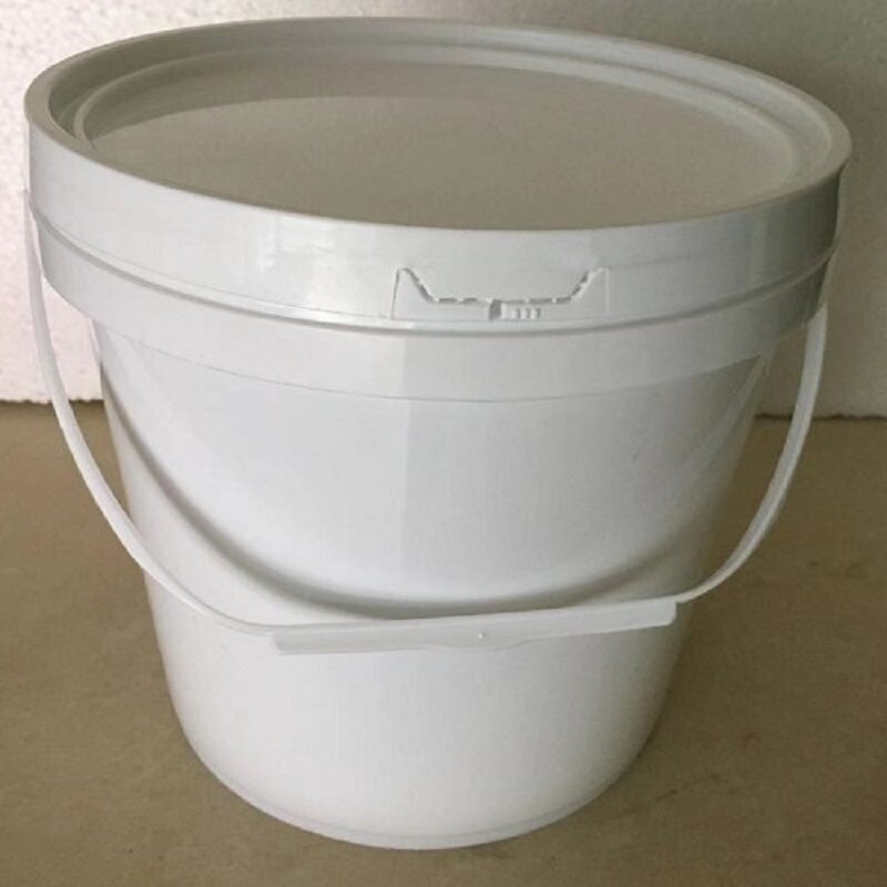 5 liter l kg kg packaging barrel white plastic sauce paint bucket glue bucket chemical color paste bucket new material