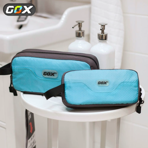 Вместительная и большая универсальная система хранения, портативная водонепроницаемая косметичка подходит для мужчин и женщин для путешествий с разделителями