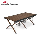Naturehike Норомин Расширение алюминиевого сплавного сплавного яичного рулона, кемпинг складной стол для пикника на открытом воздухе.