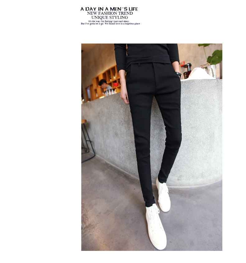 Mùa đông cộng với nhung dày Quần lửng nam chân quần mới giản dị nam phiên bản Hàn Quốc của xu hướng quần nam boxer nam