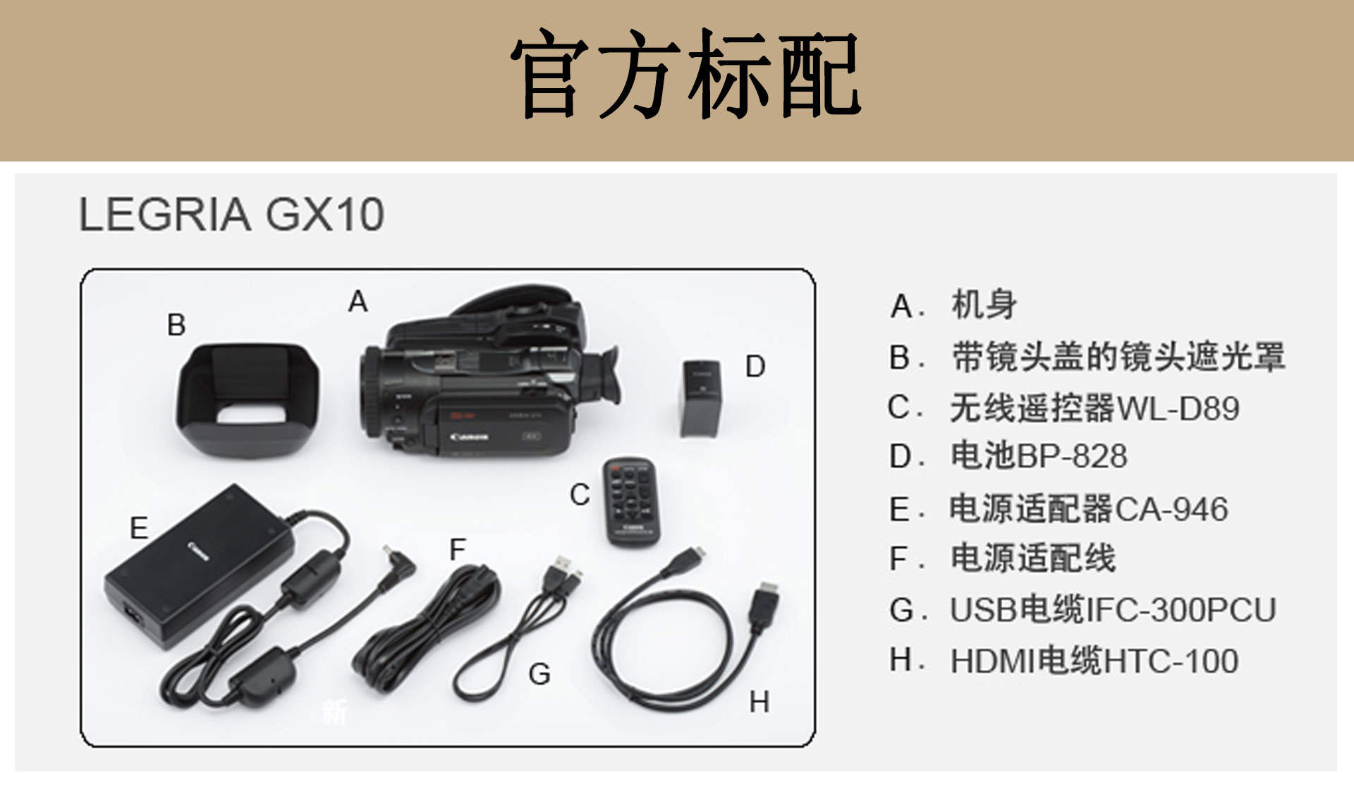 Máy quay video kỹ thuật số gia đình Canon / Canon LEGRIA GX10 gx 10 không dây 4K