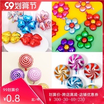 Party aluminum film Five petal flower balloon flower aluminum foil balloon birthday mall window opening cartoon party decoration