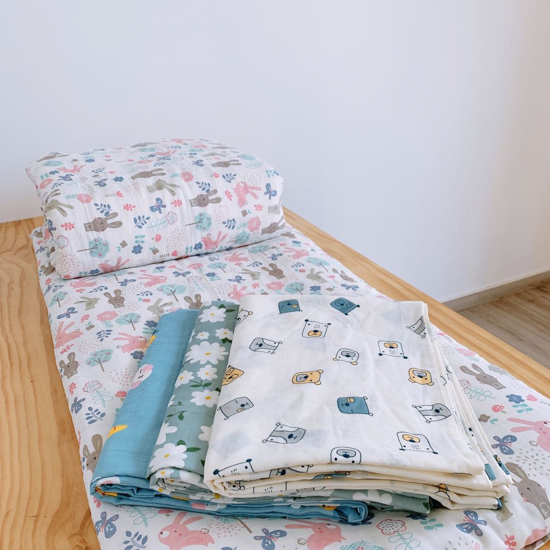 Tong people handmade autumn and winter double-layer yarn quilt cover Xinjiang cotton quilt kindergarten quilt can be customized size