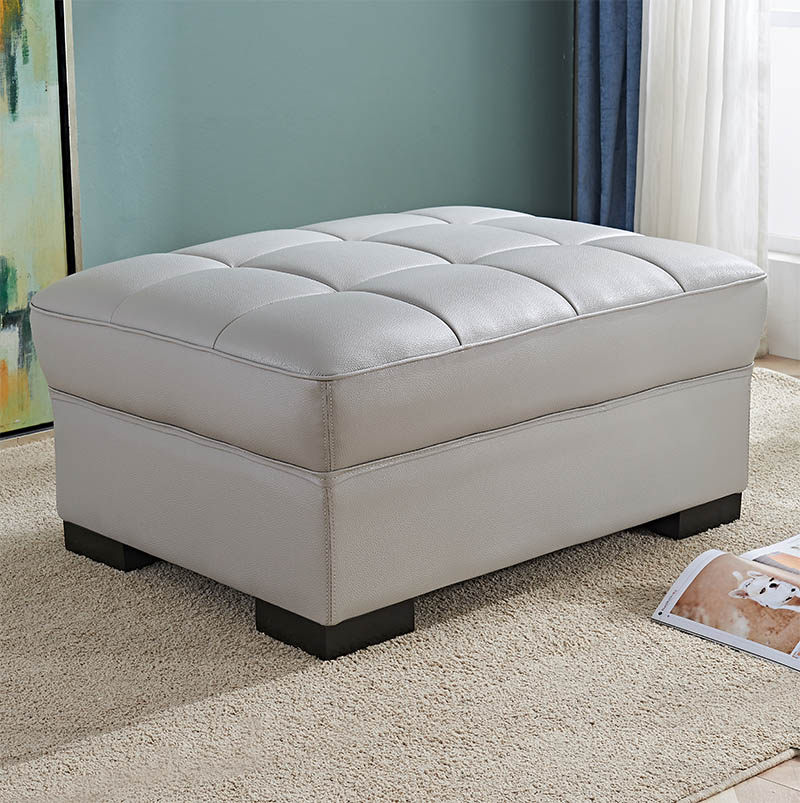 Leather sofa foot stool storage single living room imperial concubine footstool square sofa stool square collapse creative solid wood