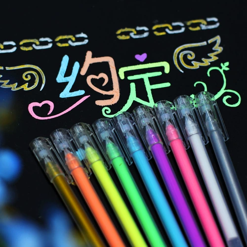 Хайлайтер, гуашь, радужная ручка, фотоальбом, «сделай сам»