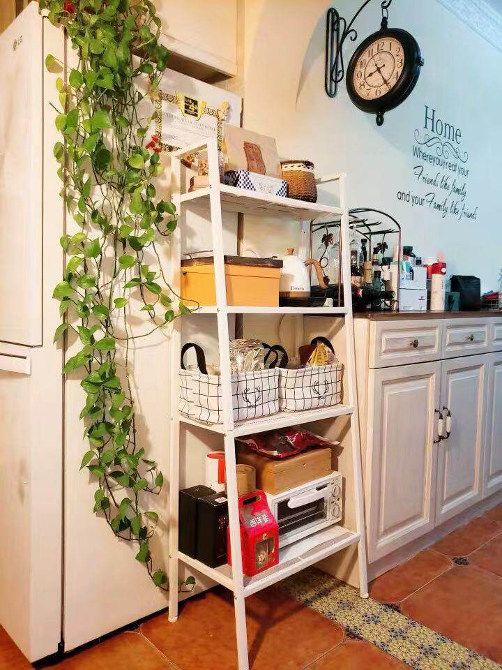 Eurostyle shelf for floor bedrooms Iron art rack floor Balcony Flower Shelf Living-room Trapezoidal Containing shelf