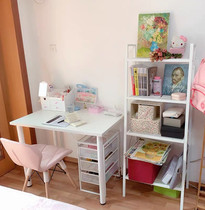  Bedroom bedside finishing rack Living room flower rack storage rack bookshelf Kitchen cosmetics rack Floor bookshelf bag rack