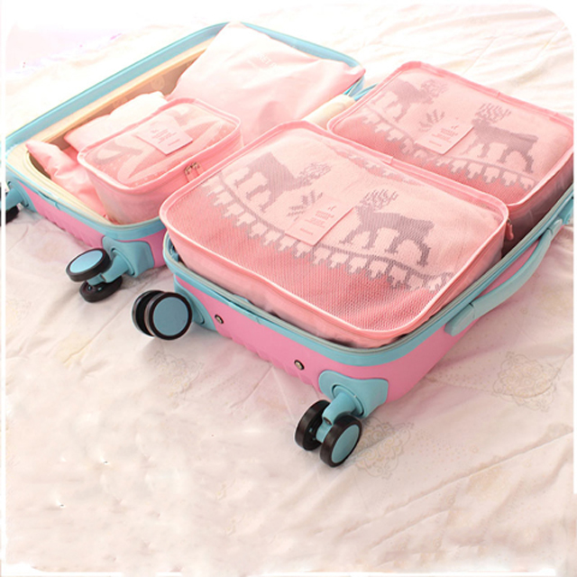 Suitcase collection of bags Bags Luggage Split Finishing Packs Clothing Lingerie Containing Suit Washing kits