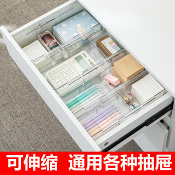 Transparent and retractable, adaptable to various drawers