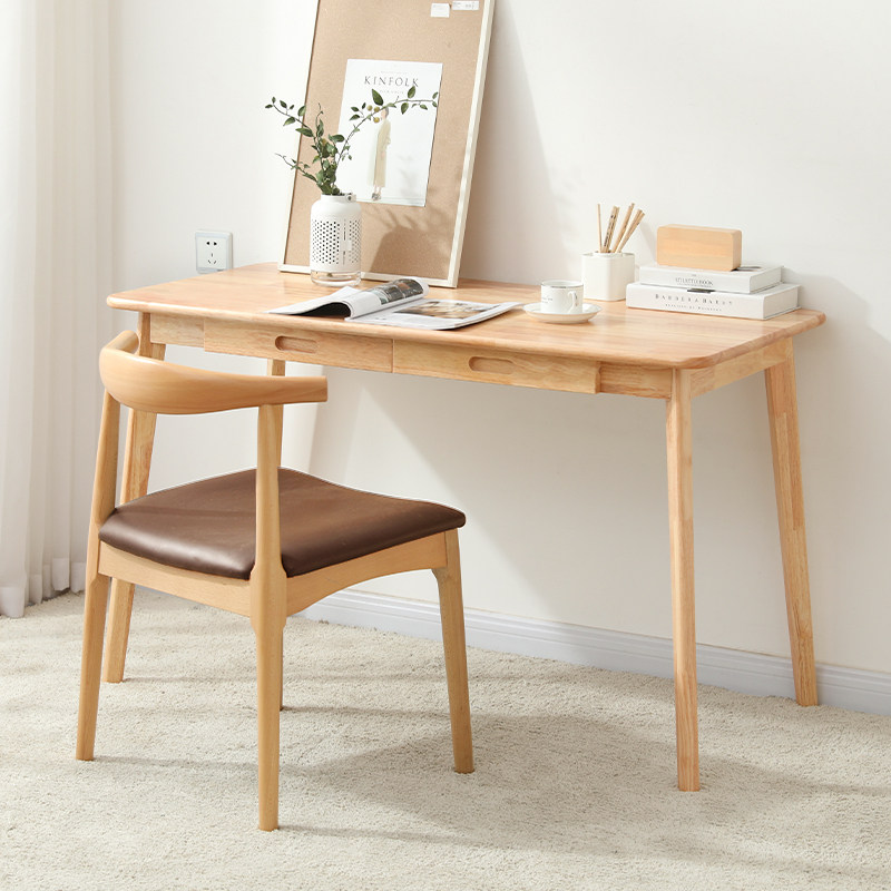 Solid wood desk home student writing desktop computer desk bedroom children's modern study desk Nordic simple desk