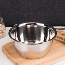 Sanneng bottom egg bowl under the household stainless steel whisk milk mixing basin high and stainless steel bowl anti egg Pot Pot