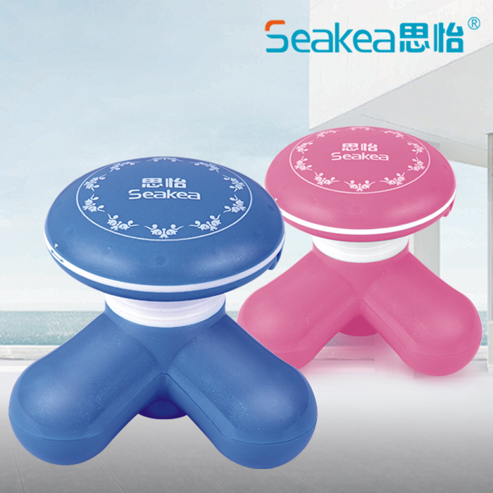 Siyi USB mini massager mini mini three feet shake electric triangular mushroom massage stick neck shoulder