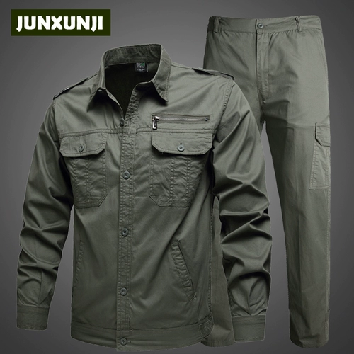 Мужской хлопковый летний камуфляжный износостойкий комбинезон, защита от ожогов, короткий рукав