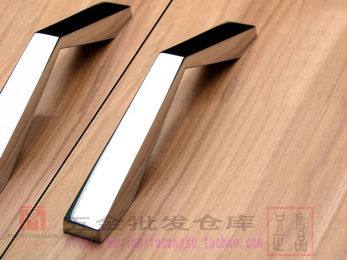 Thickened solid modern furniture bright color handle wardrobe overall cabinet door handle drawer simple high-end handle