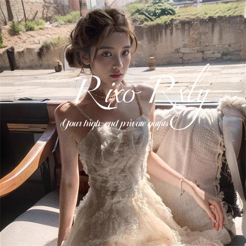 Rixo Rxly French Suspender Dress for Women in Summer, Sexy, Sweet, High-Waisted, Slimming, Elegant Lace A-Line Skirt Rixo Rxly French Suspender Dress for Women in Summer, Sexy, Sweet, High-Waisted, Slimming, Elegant Lace A-Line Skirt