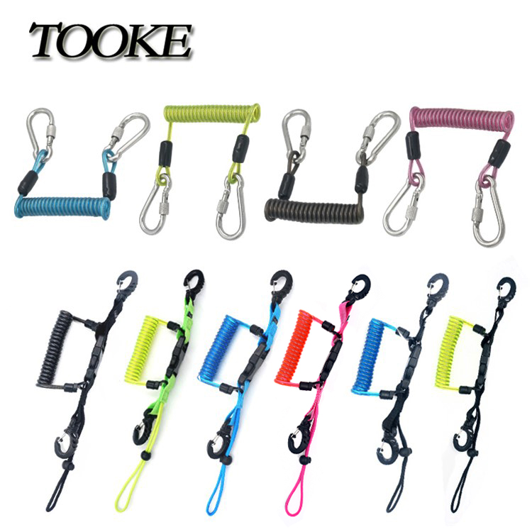 TOOKE camera diving shell Waterproof shell Safety quick release connection buckle spring rope Missed rope Steel wire PU