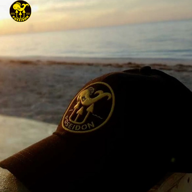 Poseidon Baseball cap logo embroidered diving perimeter Memorial cap Men's and women's casual hat