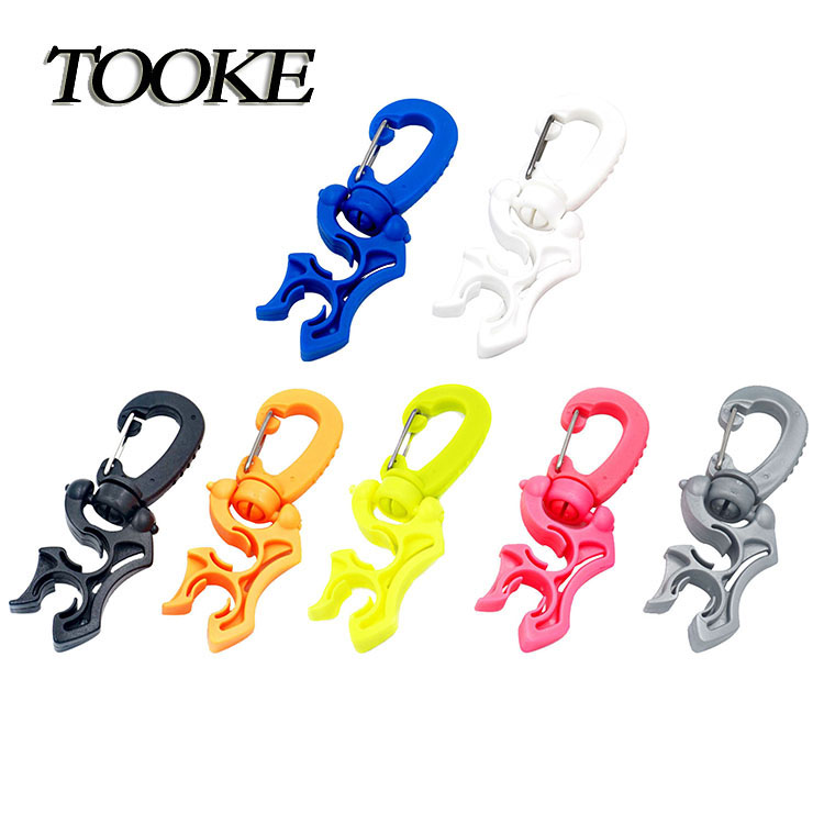 TOOKE Secondary Head Quick Release Buckle BC Breathing Regulator Tube Clamp Low Pressure Tube Fixing Hook Dive Fitting