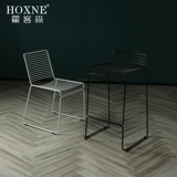 Hokesen Iron Wire Metal Bar Stool Nordic Tall Bar Cafe Cafe Restaurant Restaurant Iron Art Bar открытый стул