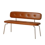 Hokeson Nordic Designer кожаная скамейка дома ретро из нержавеющая сталь