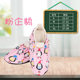 Shoe cover home can be repeatedly washed canvas printed cloth shoe cover children's cartoon non-slip bottom student computer room cloth foot cover