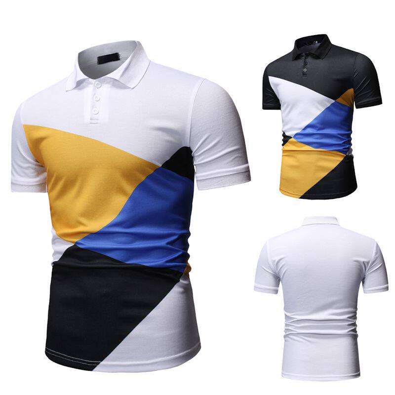 2019夏季新款外贸速卖通Ebay男士休闲时尚POLO衫-T515-P35 侧面