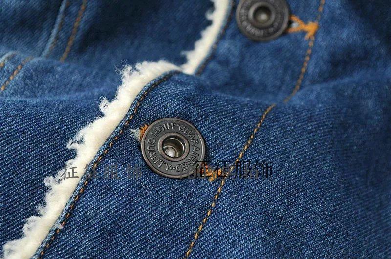 Áo khoác nam mùa thu đông 2018 và áo khoác cotton cotton lông cừu cộng với nhung dày đôi mẫu hoang dã áo đôi mùa đông